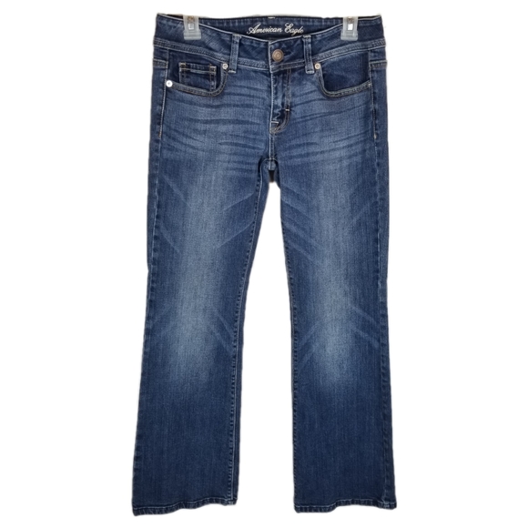 @American Eagle Womens Jeans Sz 4 Original Boot - Picture 1 of 5